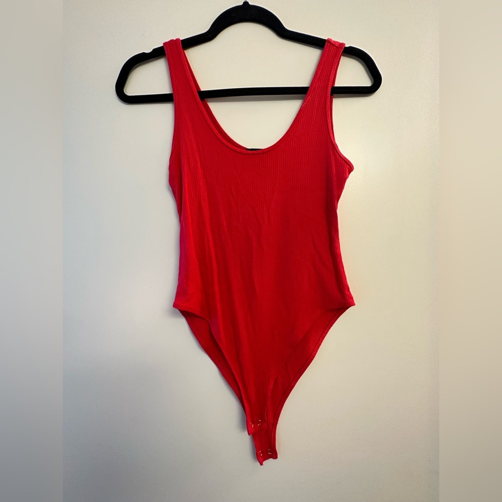 Red body suit